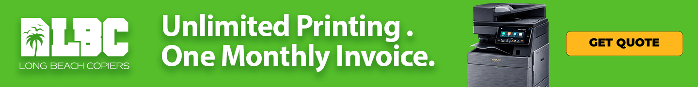 Long Beach Copiers Banner